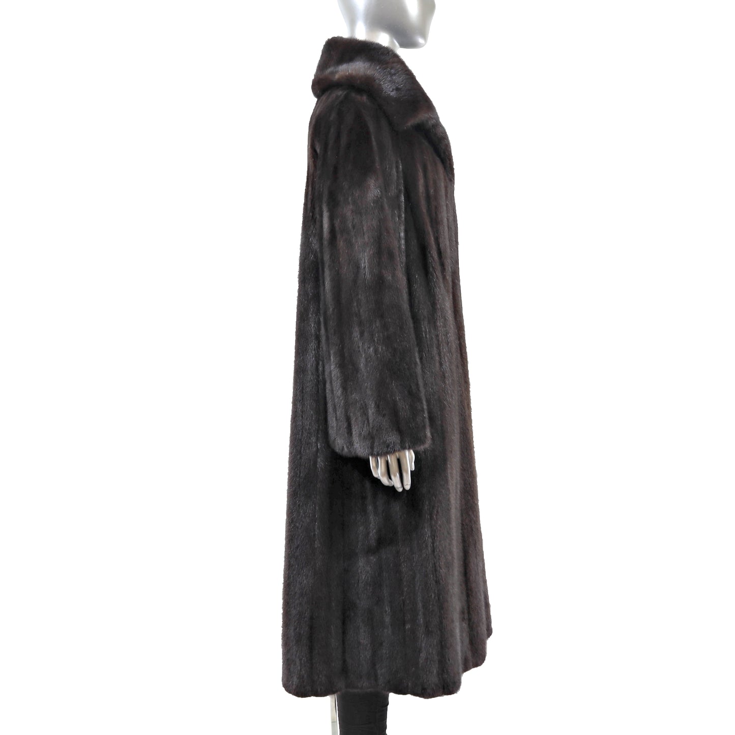 Dark Brown Mink Coat- Size XL