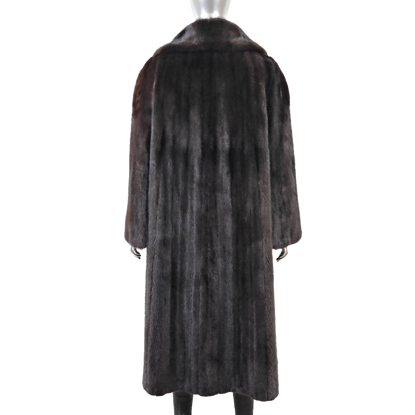 Dark Brown Mink Coat- Size XL