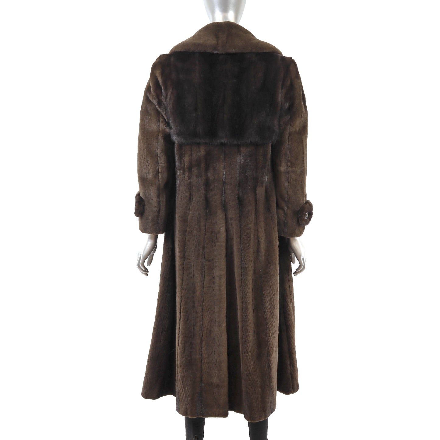 Brown Sheared Mink Coat- Size S