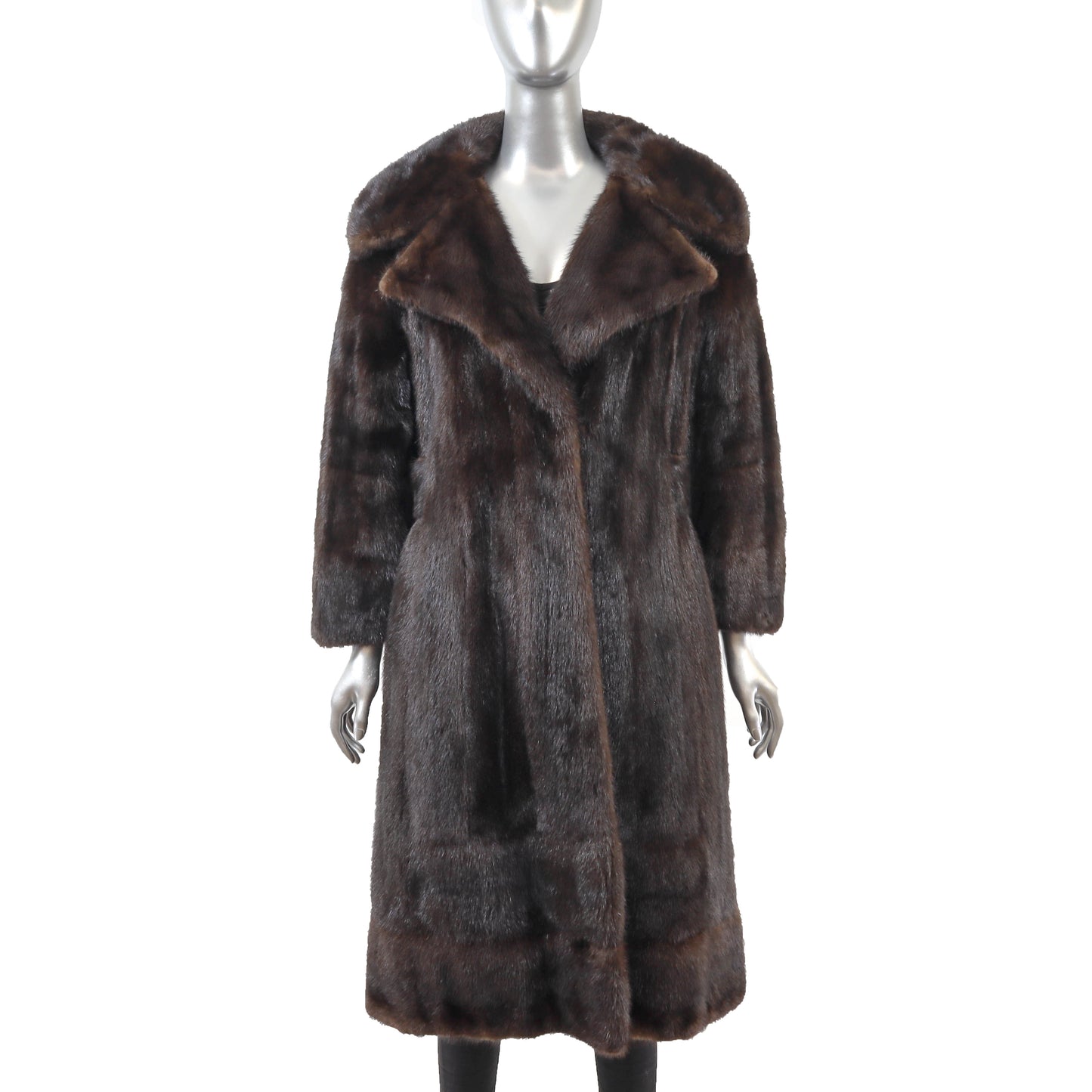 Brown Mink Coat- Size S