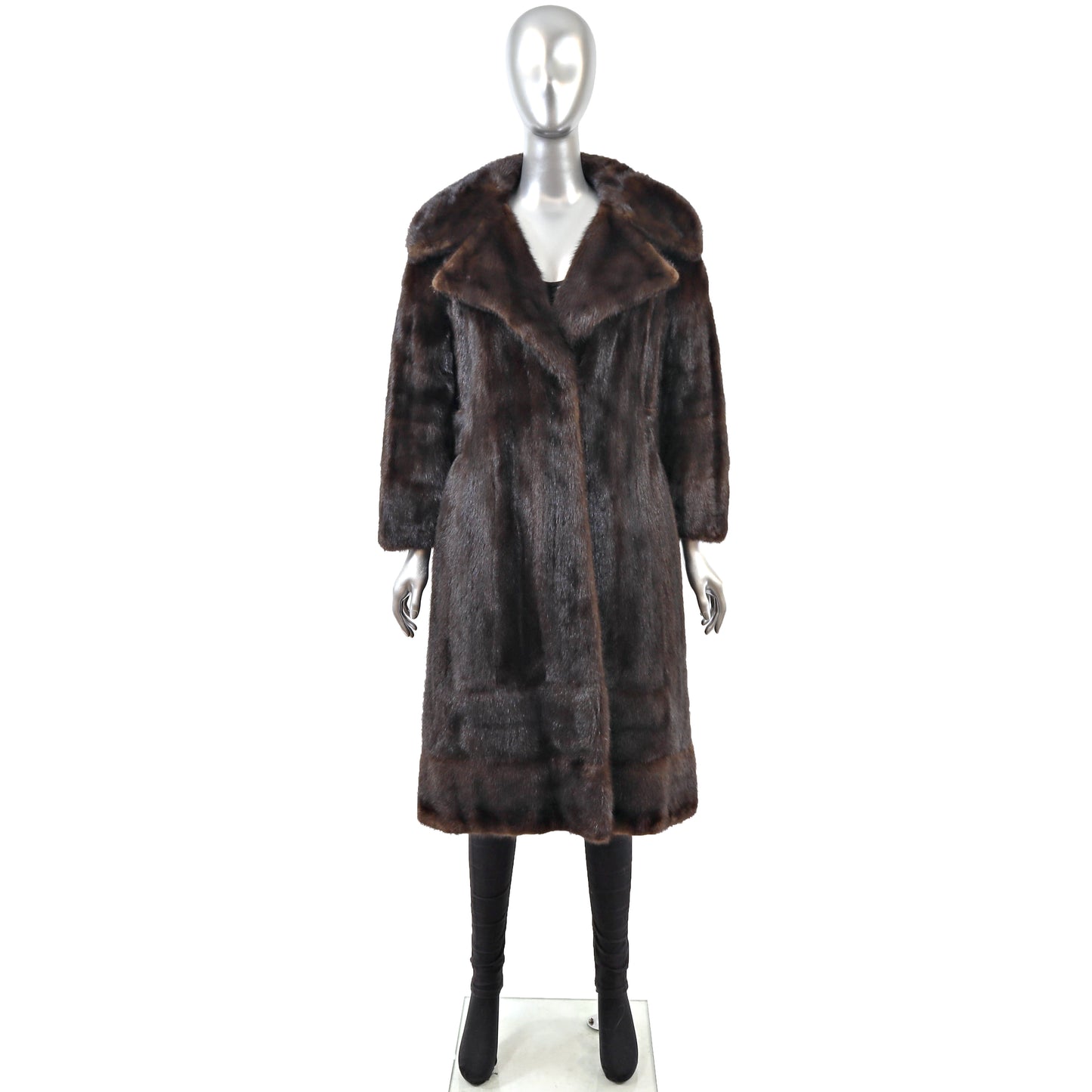 Brown Mink Coat- Size S