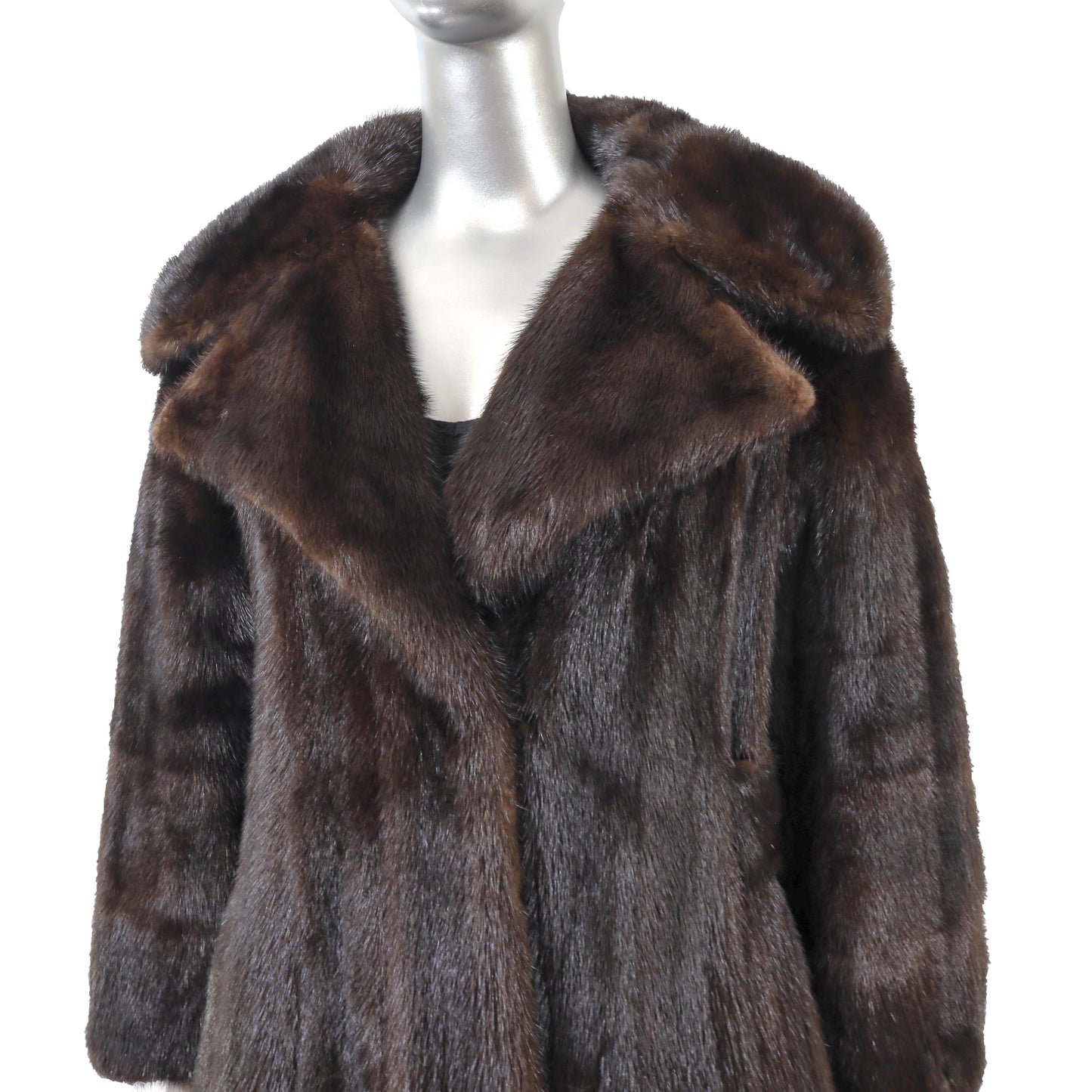 Brown Mink Coat- Size S