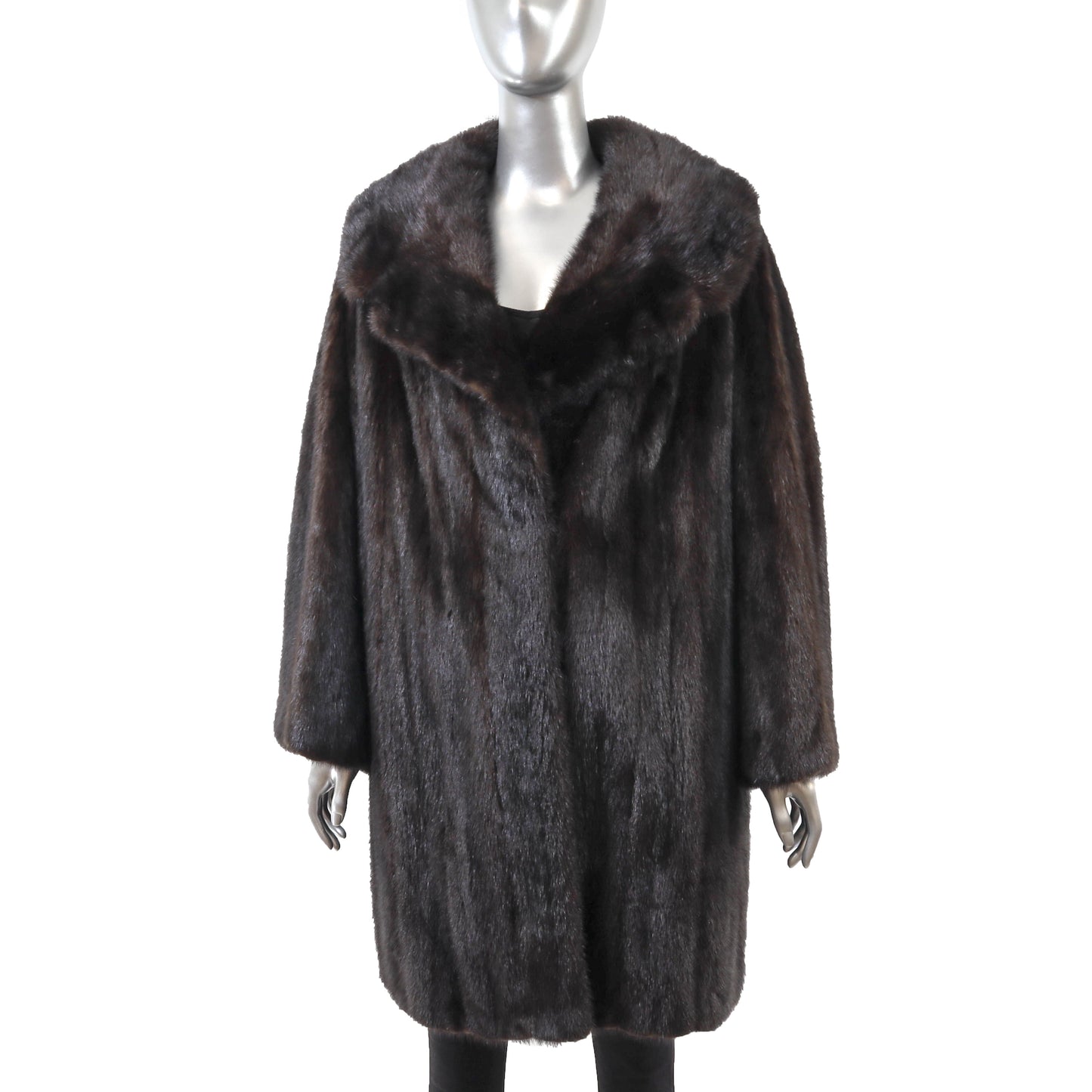 Brown Mink Coat- Size XXL