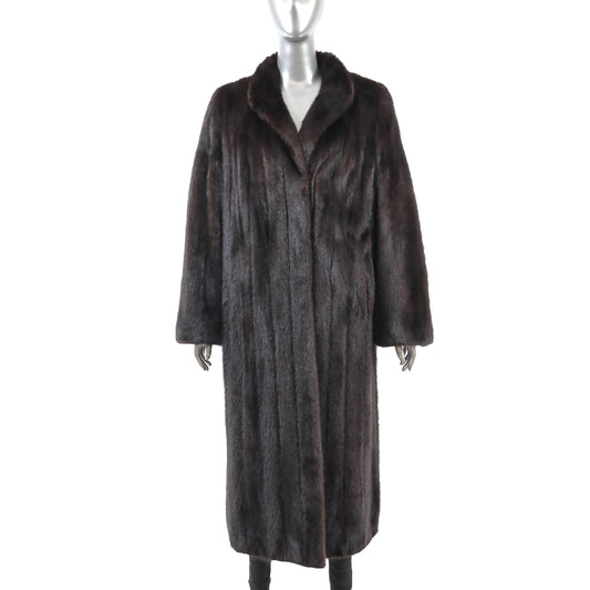 Brown Mink Coat- Size M