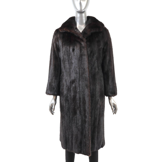 Brown Mink Coat- Size M