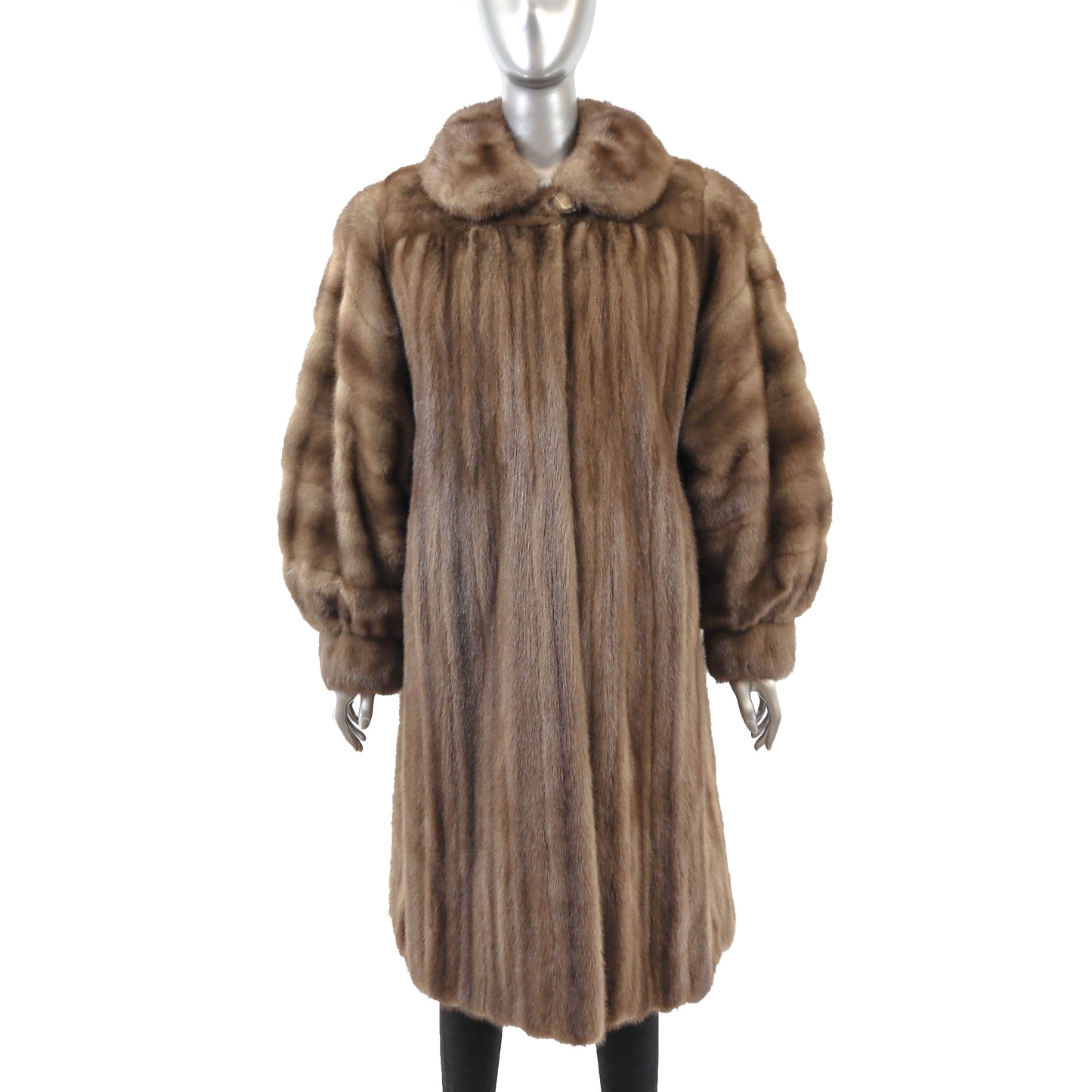 Brown Mink Coat- Size XL