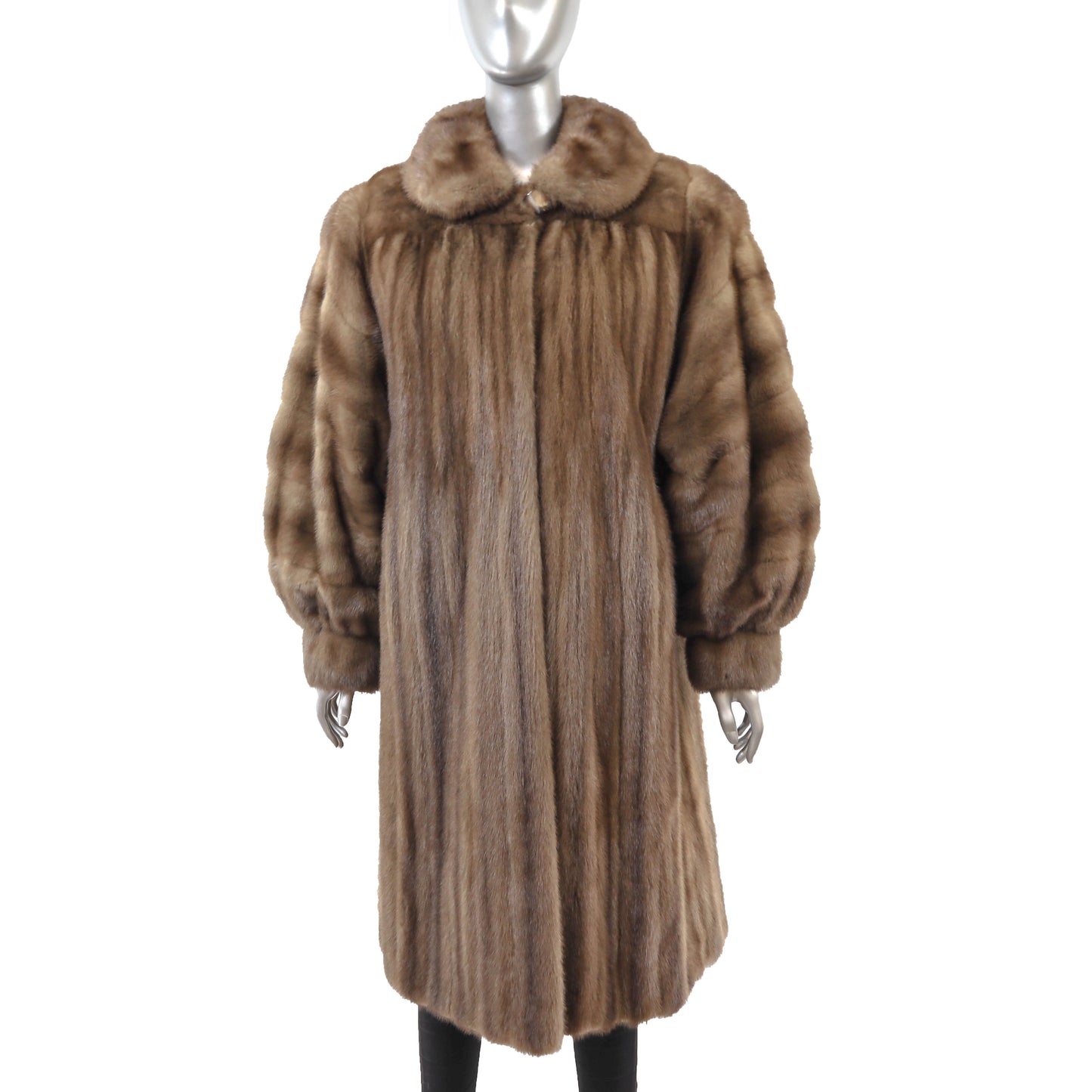 Brown Mink Coat- Size XL