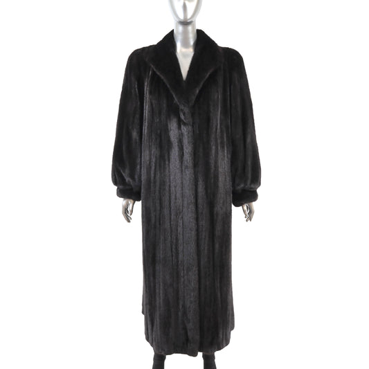 Black Mink Coat- Size L