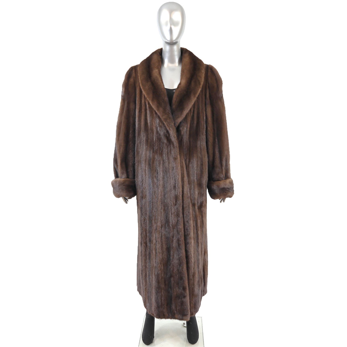Brown Mink Coat- Size XL