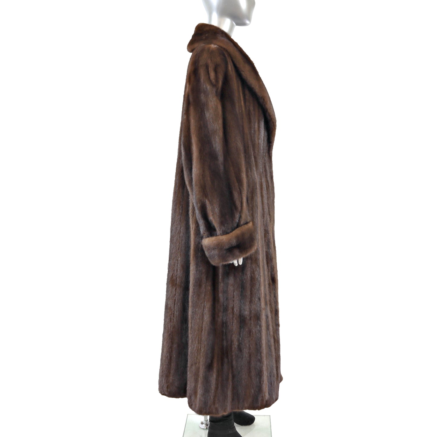 Brown Mink Coat- Size XL
