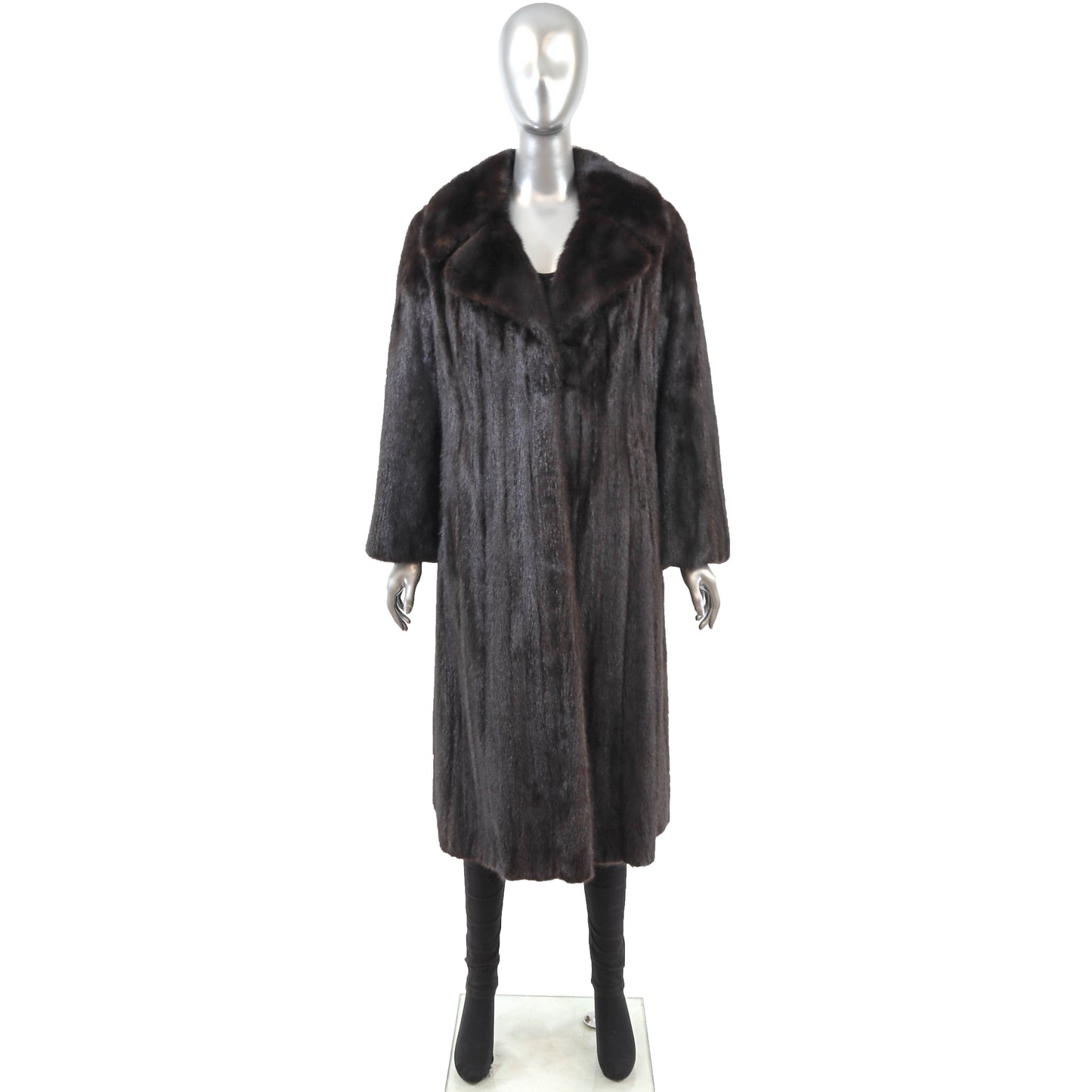 Black Mink Coat- Size M