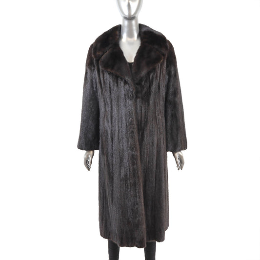 Black Mink Coat- Size M