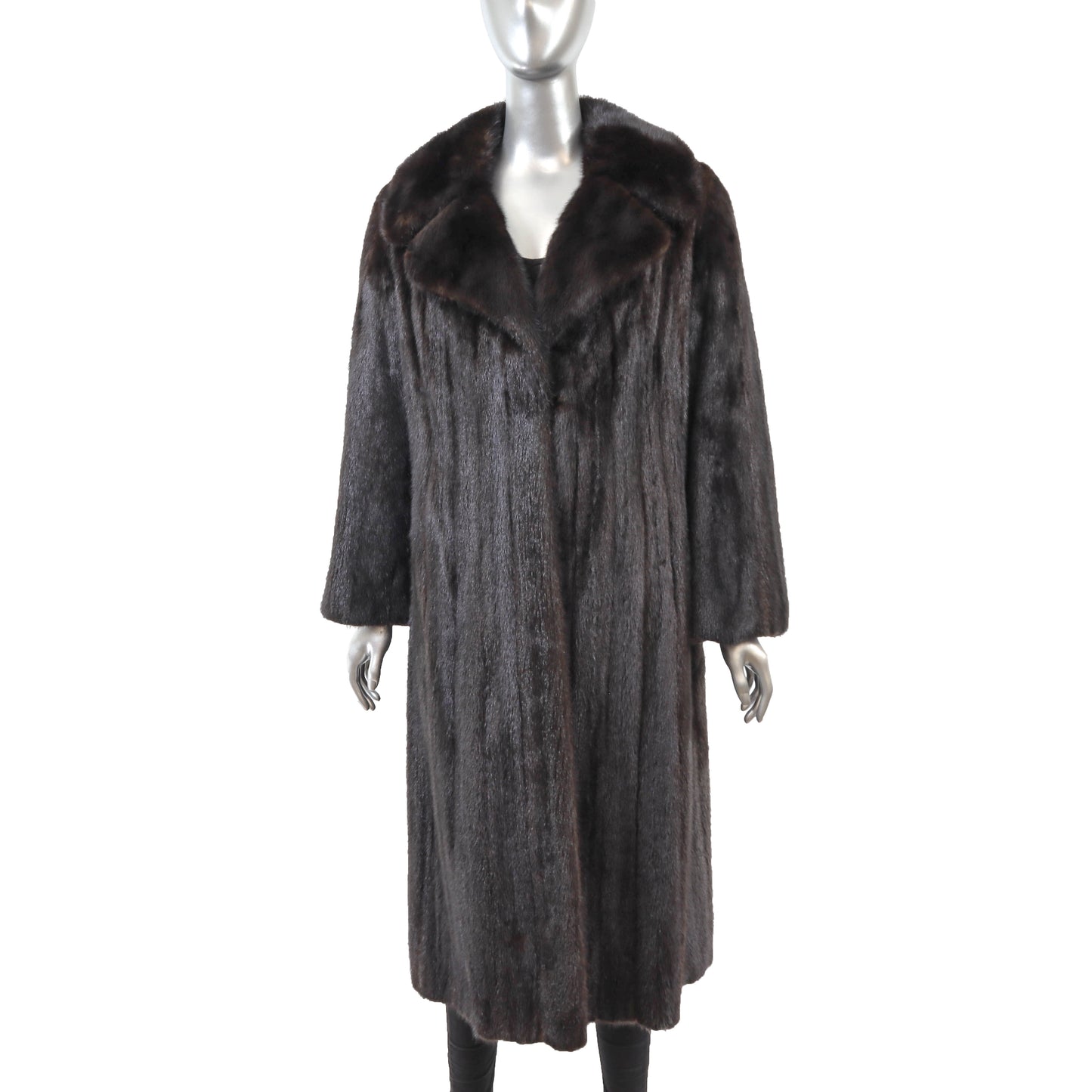 Black Mink Coat- Size M