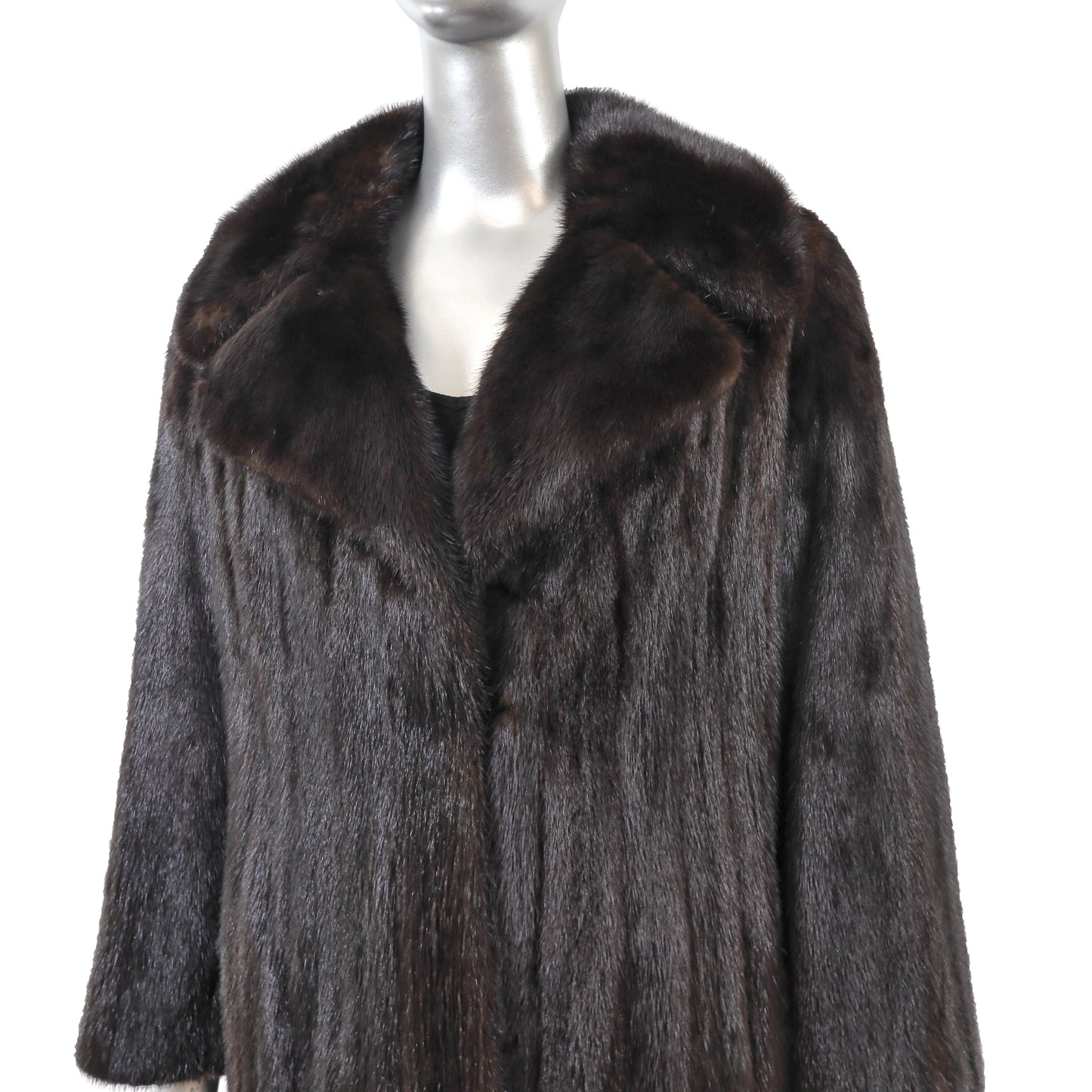 Black Mink Coat- Size M
