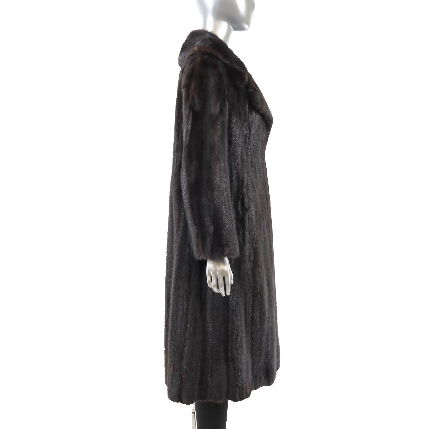 Black Mink Coat- Size M