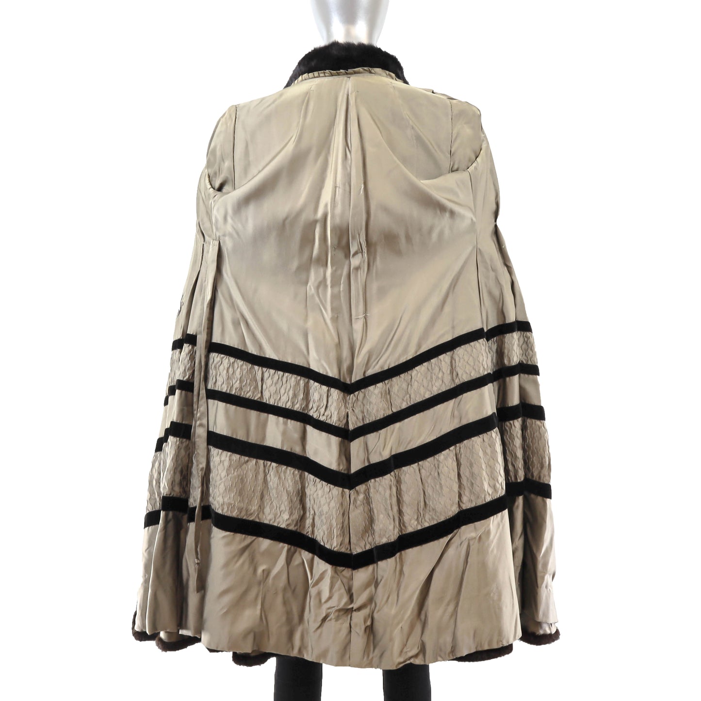 Dark Brown Mink Coat- Size XS