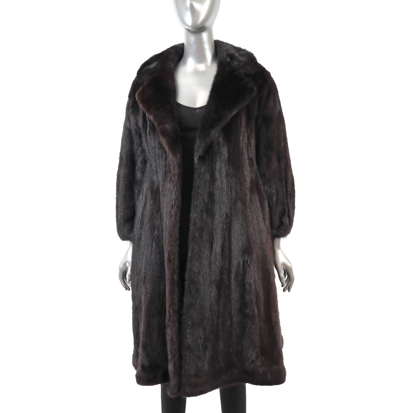 Dark Brown Mink Coat- Size XS