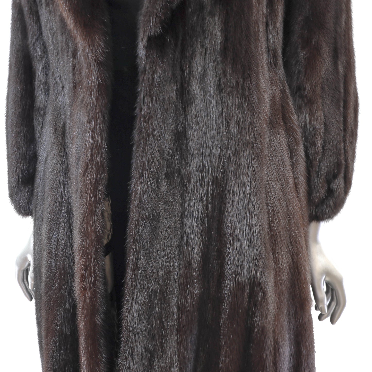 Dark Brown Mink Coat- Size XS