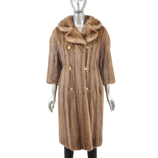 Light Brown Mink Coat- Size S