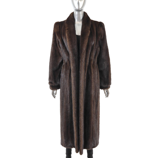 Brown Mink Coat- Size M