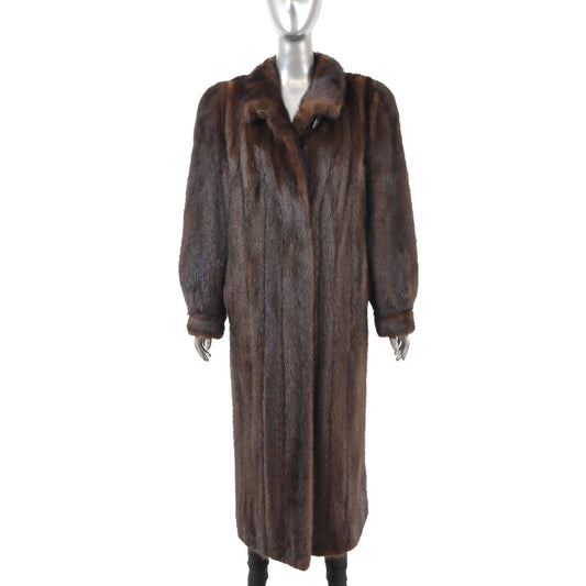 Brown Mink Coat- Size M