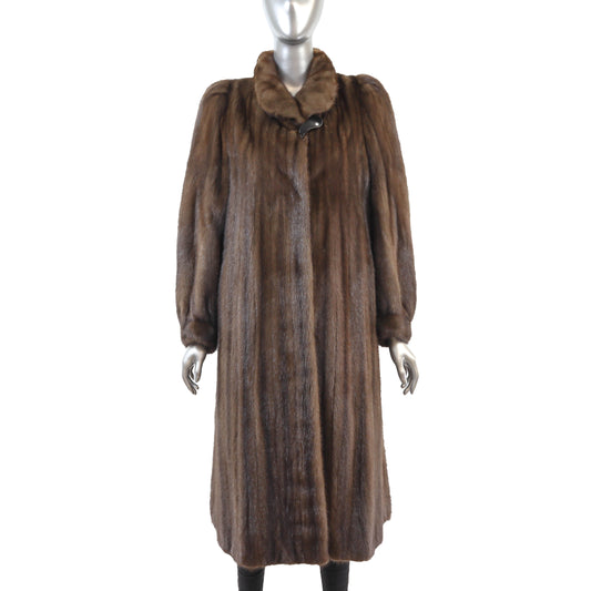 Brown Mink Coat- Size M