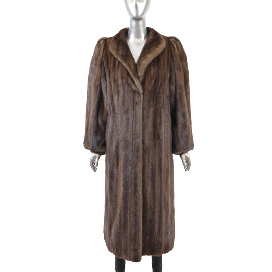 Brown Mink Coat- Size S