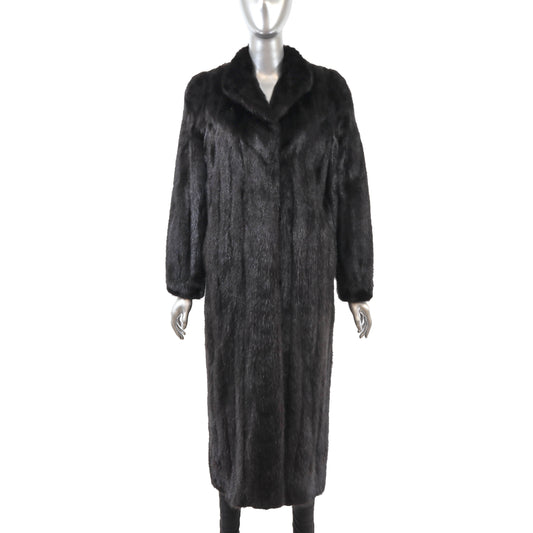 Black Mink Coat- Size S