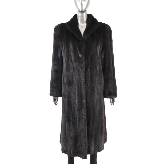 Black Mink Coat- Size L