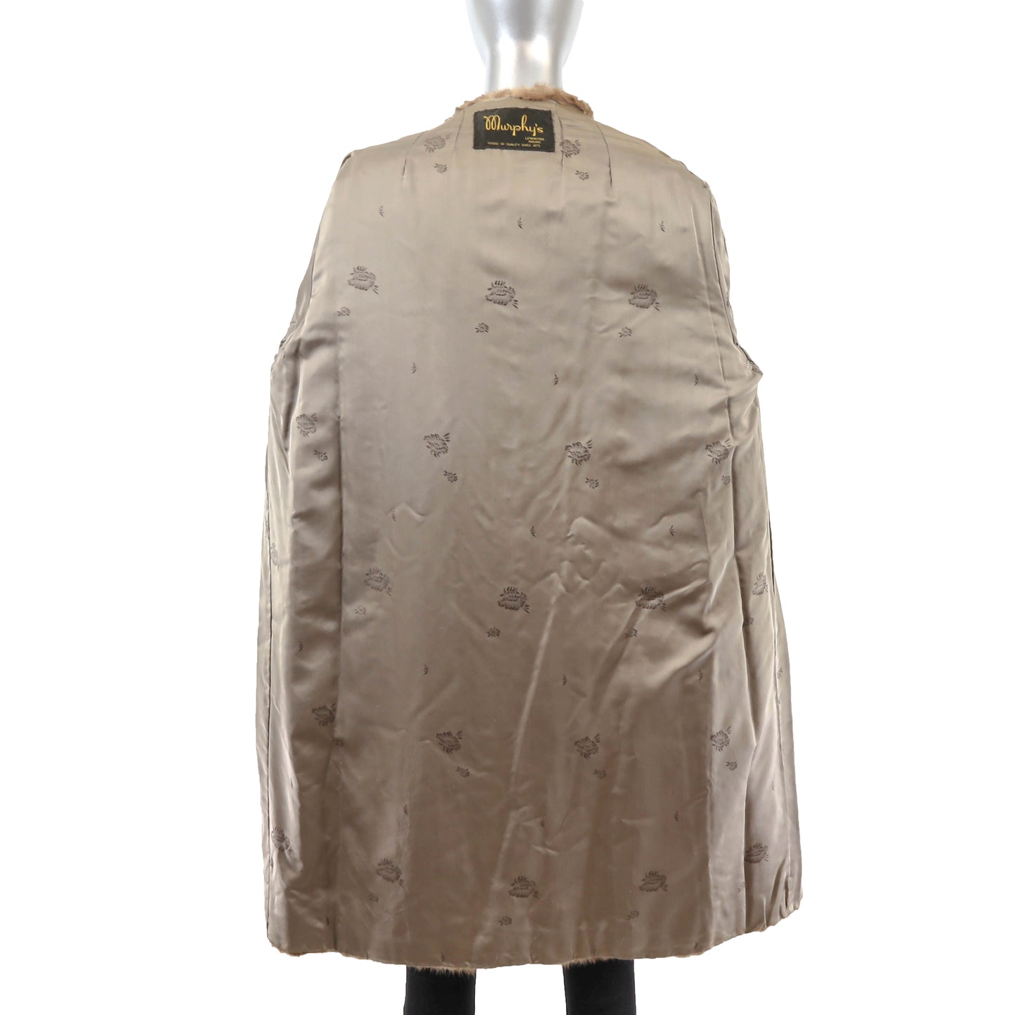 Light Brown Section Mink 3/4 Coat- Size XL