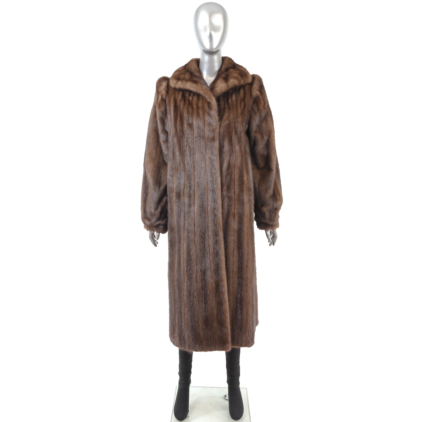 Brown Mink Coat- Size S