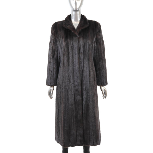 Dark Brown Mink Coat- Size S