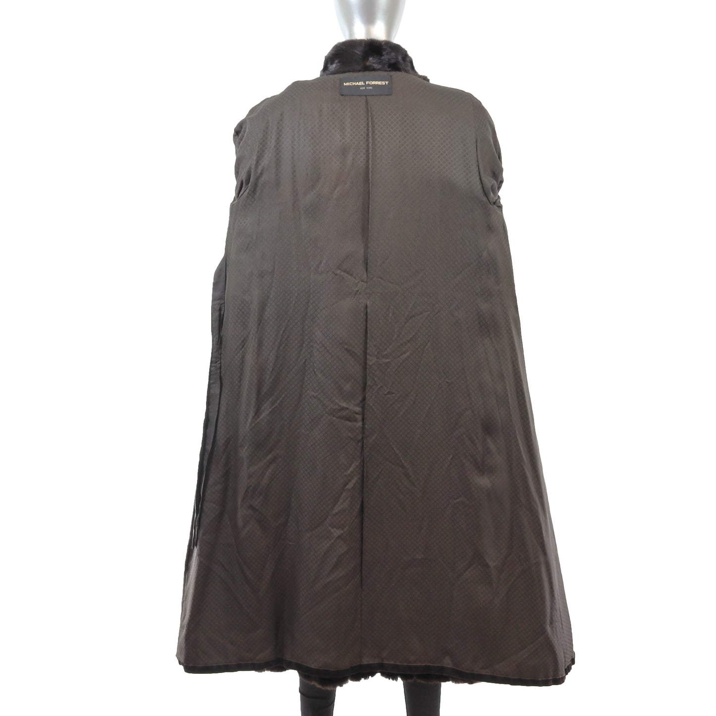 Black Mink Coat- Size M