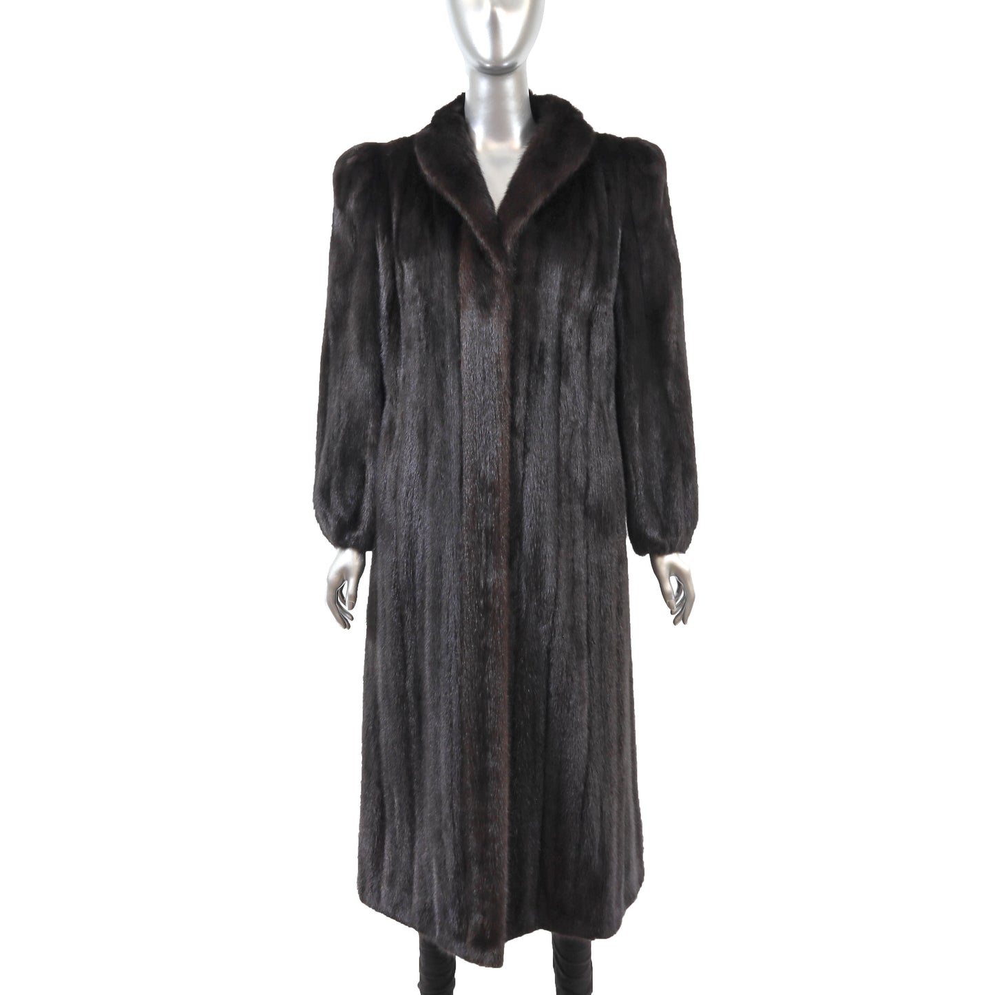Black Mink Coat- Size M