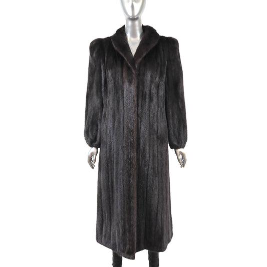 Black Mink Coat- Size M