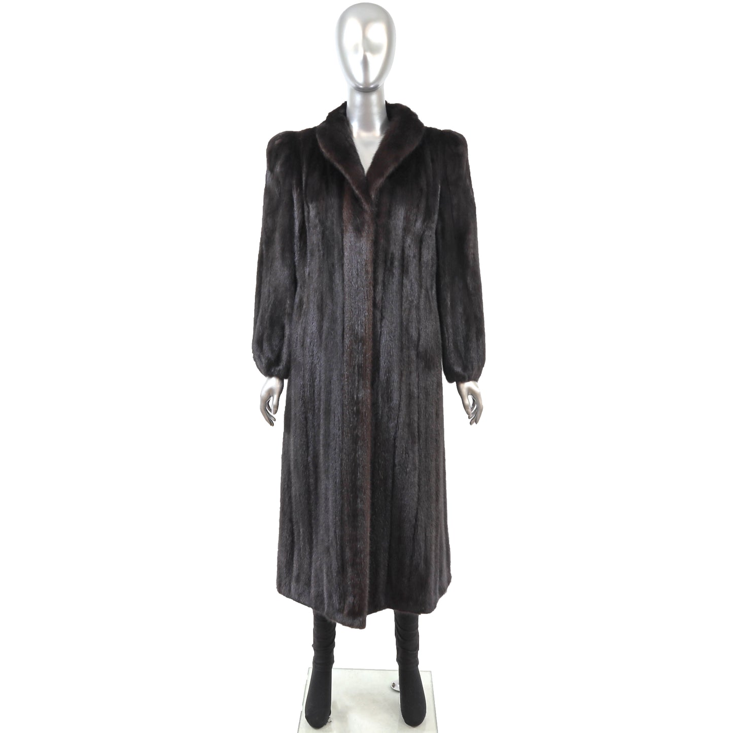 Black Mink Coat- Size M