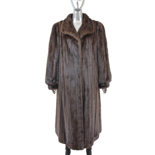Brown Mink Coat- Size XXL
