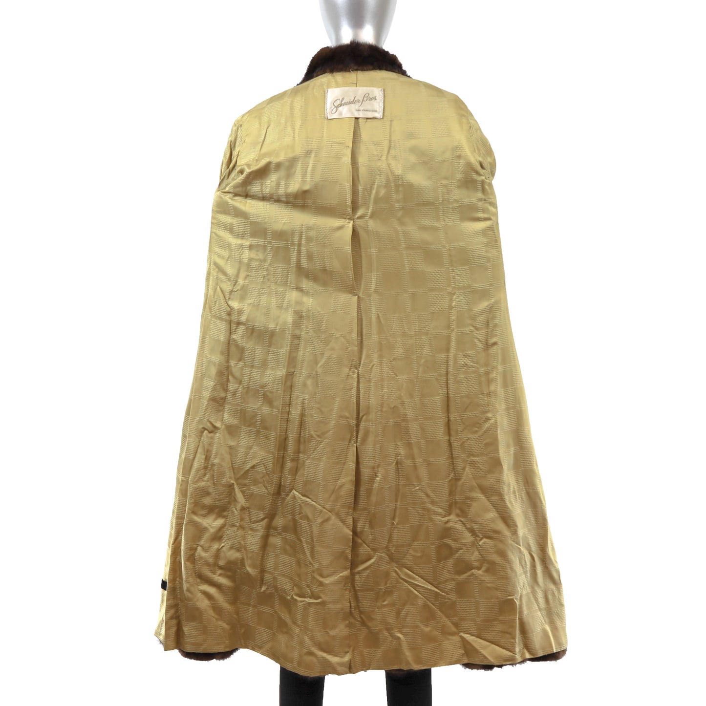 Brown Mink Coat- Size M