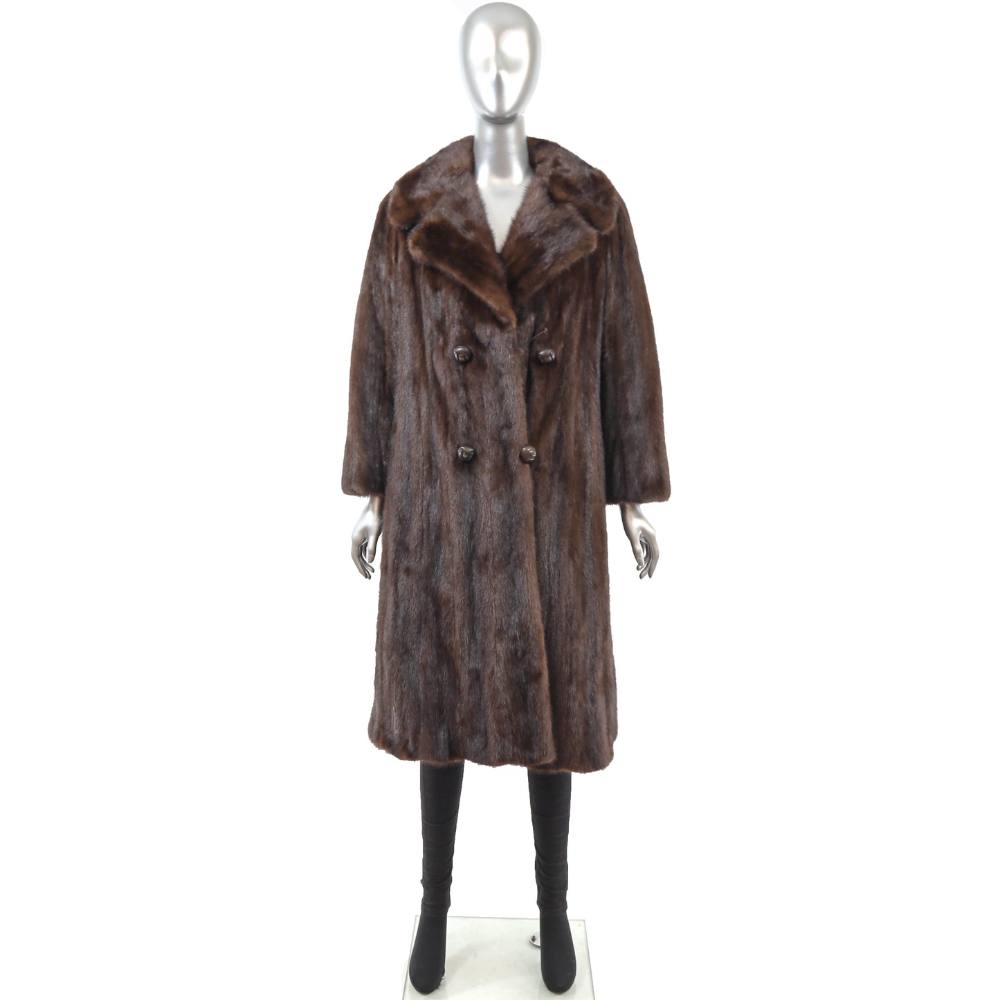Brown Mink Coat- Size M