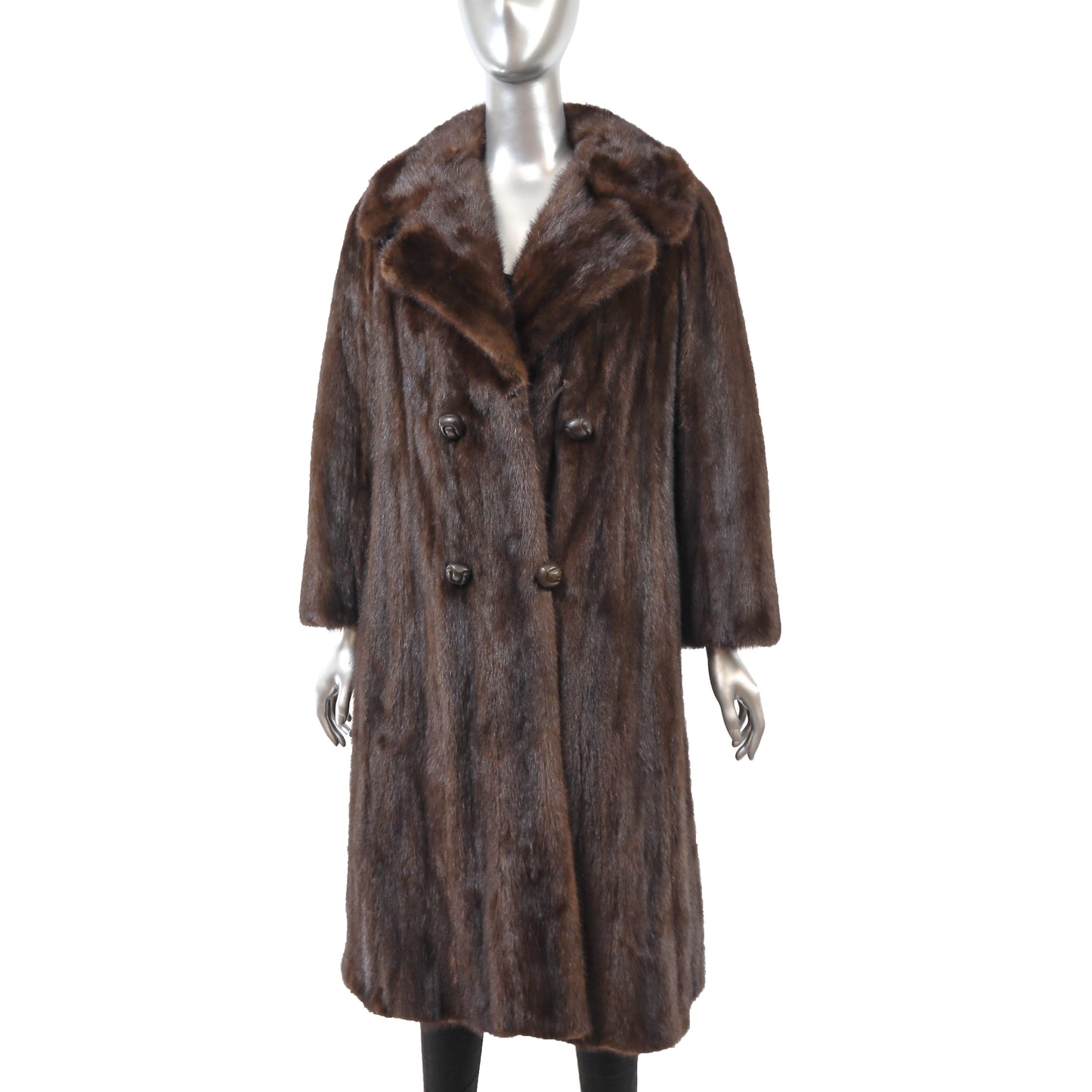Brown Mink Coat- Size M