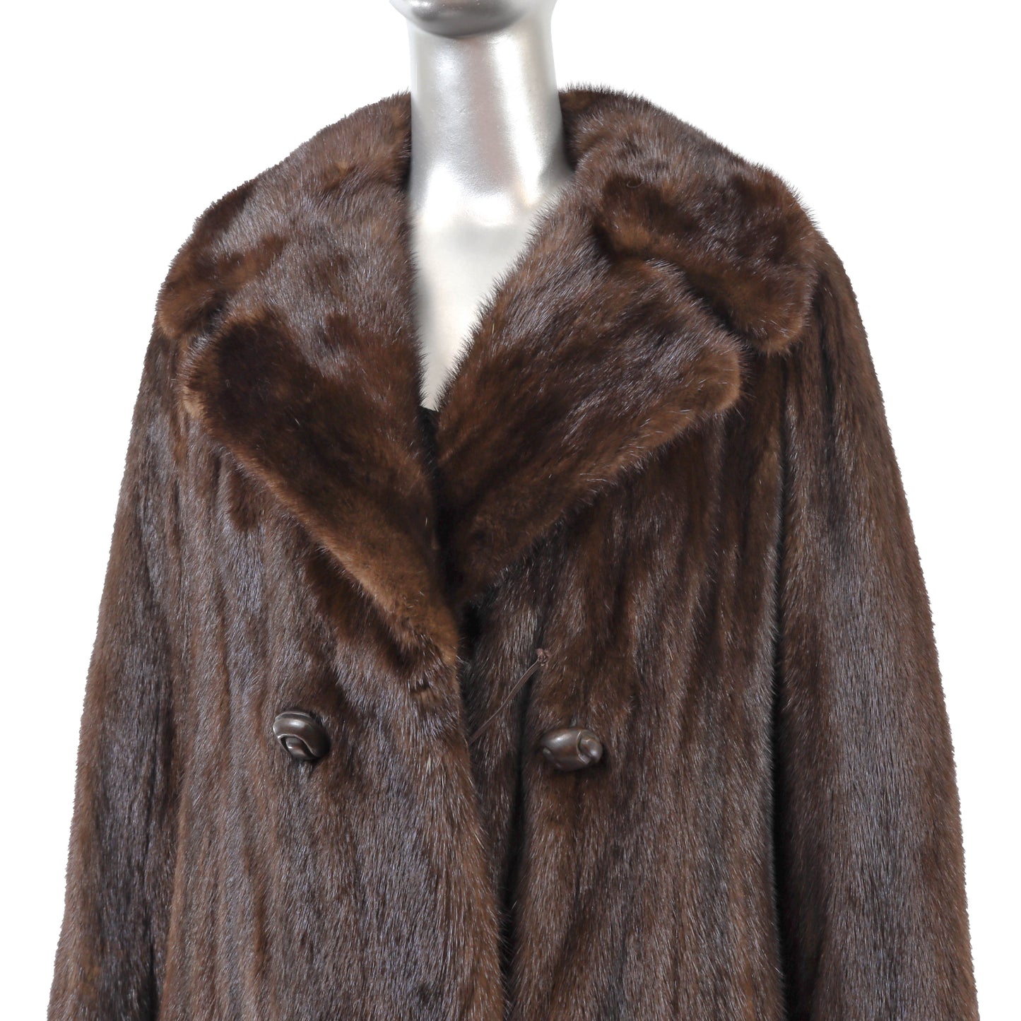 Brown Mink Coat- Size M