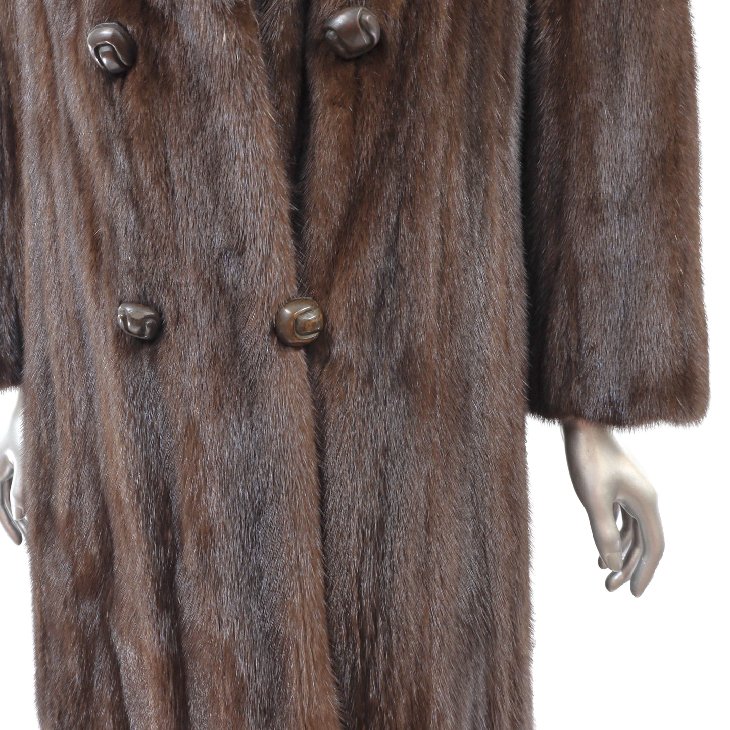 Brown Mink Coat- Size M