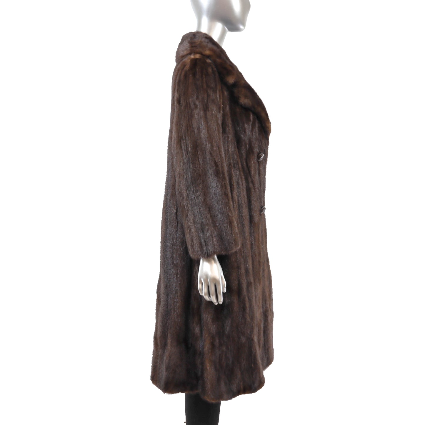 Brown Mink Coat- Size M