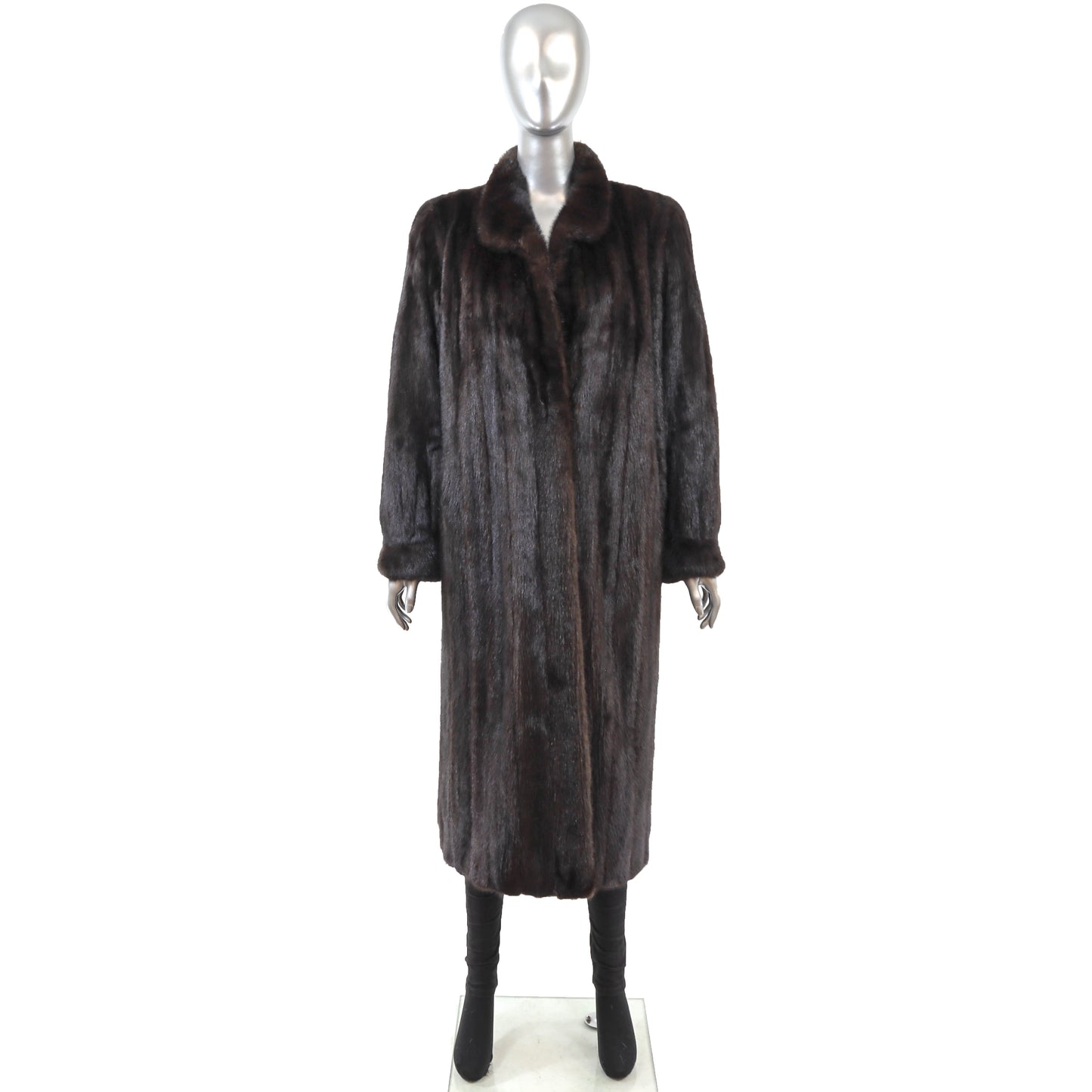 Black Mink Coat- Size M