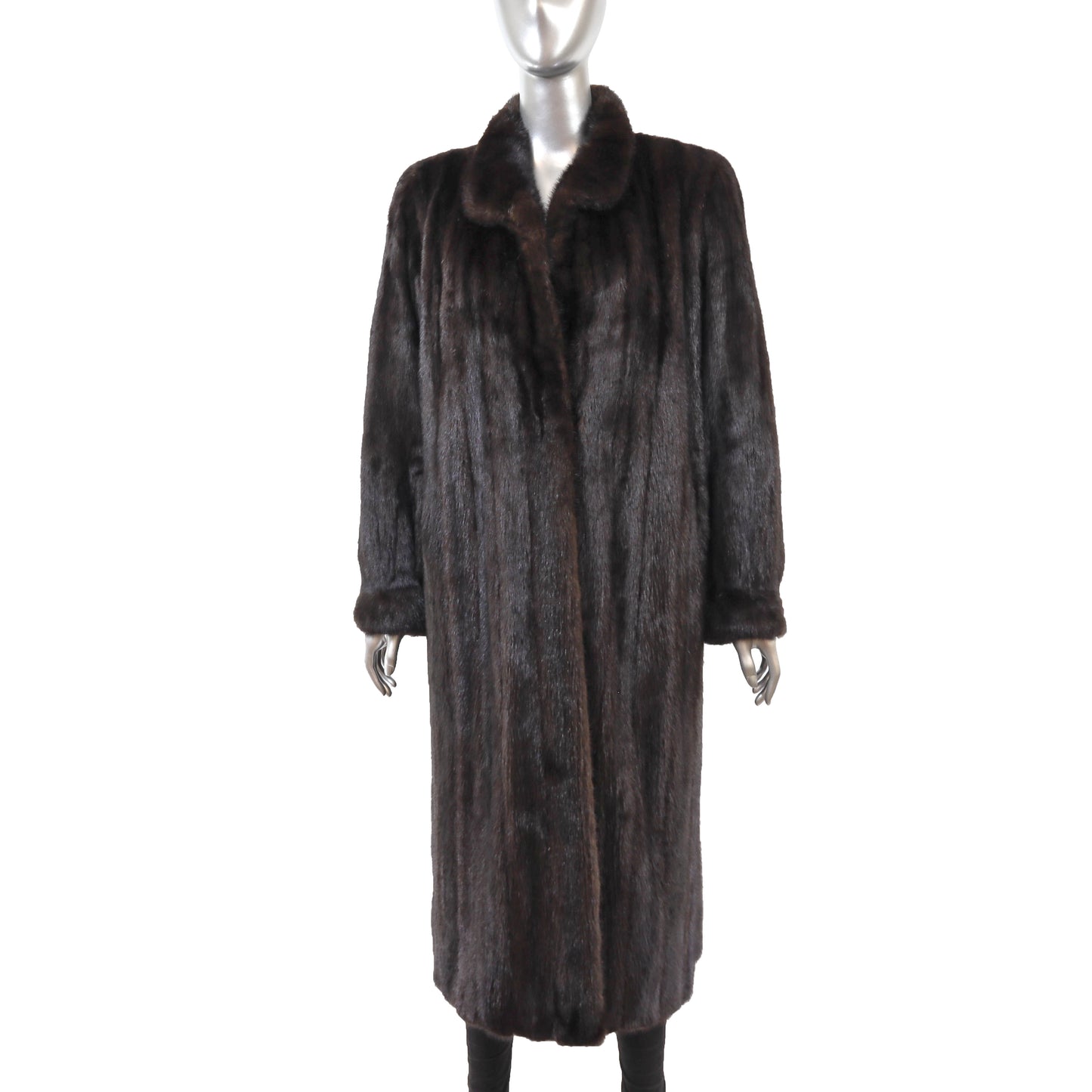 Black Mink Coat- Size M