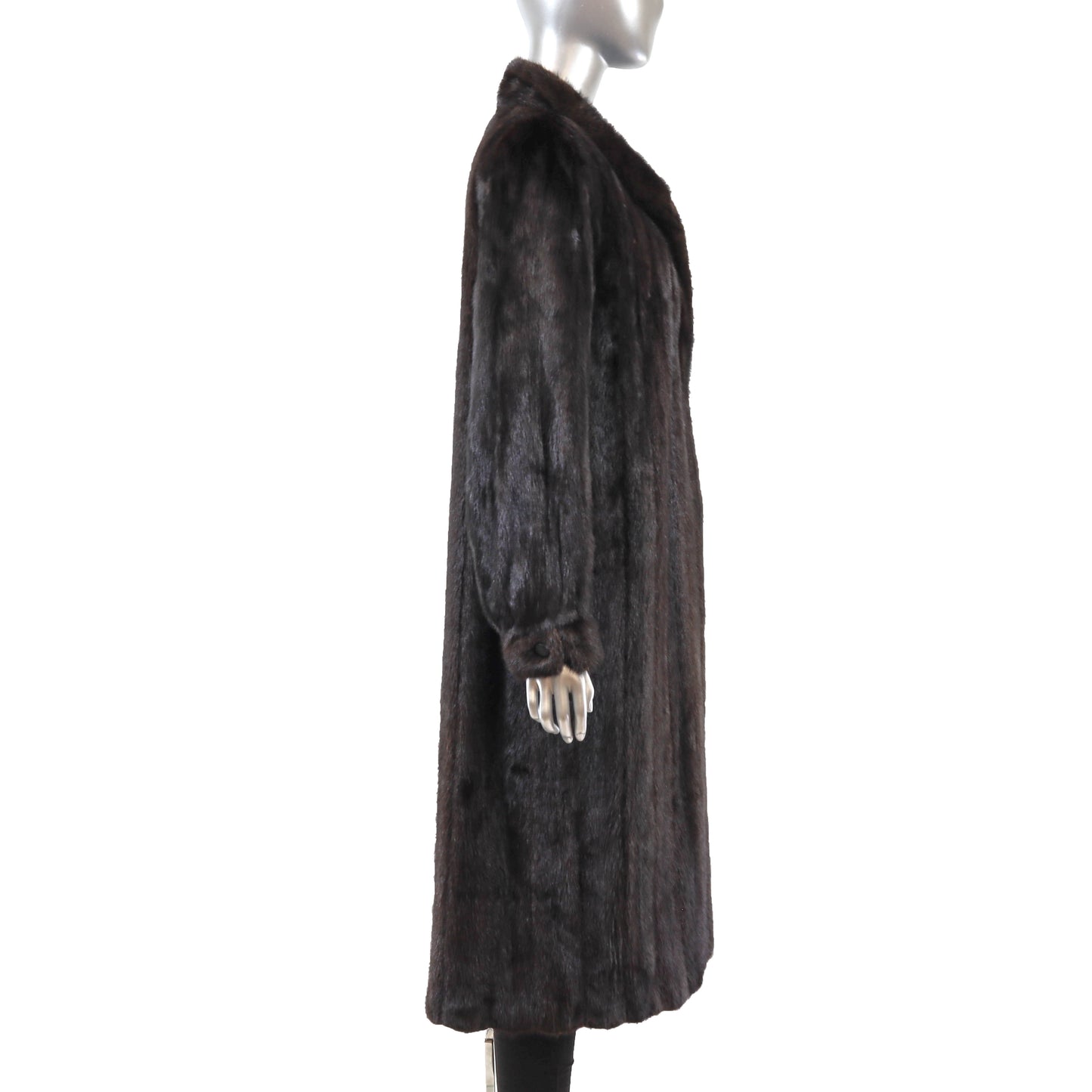 Black Mink Coat- Size M