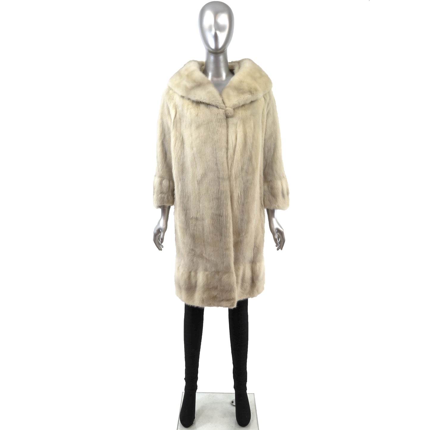 Rosendorf Evans Ivory Mink Coat- Size M