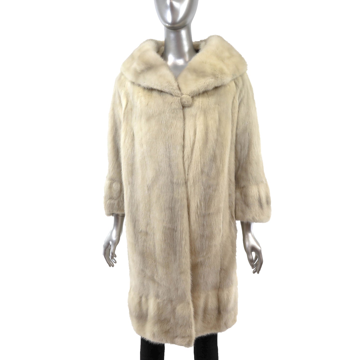 Rosendorf Evans Ivory Mink Coat- Size M