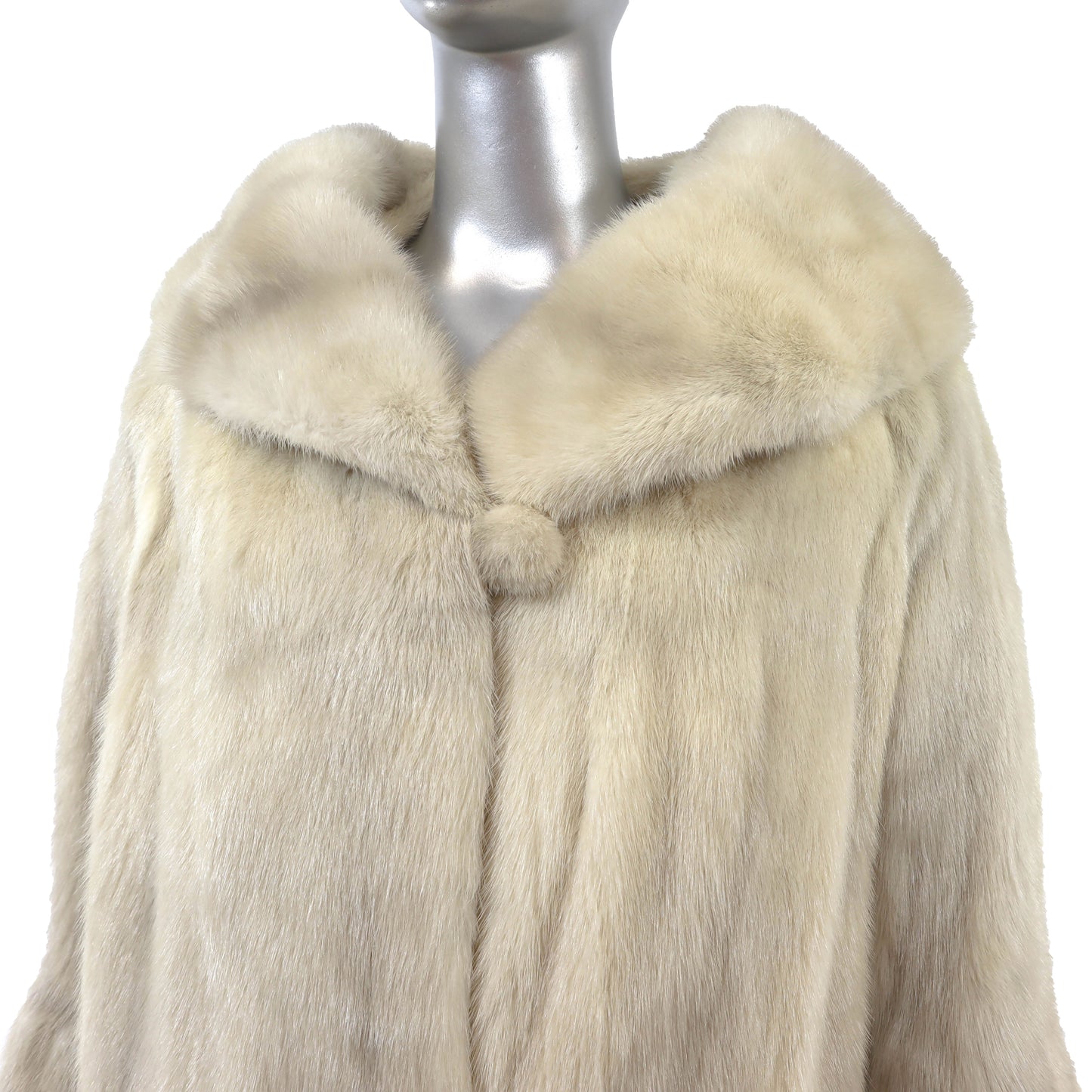 Rosendorf Evans Ivory Mink Coat- Size M
