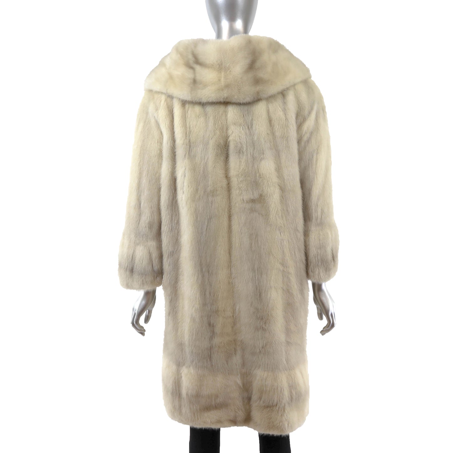 Rosendorf Evans Ivory Mink Coat- Size M